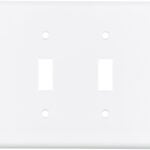 Eaton Wiring Devices 2154W-BOX Wallplate, 4-1/2 in L, 8.19 in W, 4 -Gang, Thermoset, White, High-Gloss