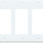 Eaton Wiring Devices 2165W-BOX Wallplate, 4-1/2 in L, 10 in W, 5 -Gang, Thermoset Plastic, White