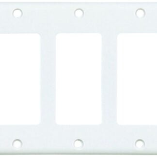 Eaton Wiring Devices 2165W-BOX Wallplate, 4-1/2 in L, 10 in W, 5 -Gang, Thermoset Plastic, White