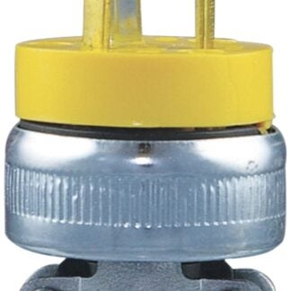 Arrow Hart 2473-BOX Locking Plug, 2 -Pole, 15 A, 125 V, Yellow