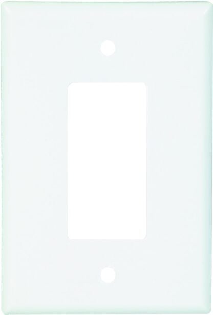 Eaton Cooper Wiring 2751W-BOX Decorative Wallplate, 1-Gang, White Sells in Quantity of 10