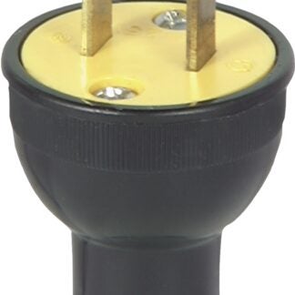 Eaton Wiring Devices 3123BK-BOX Electrical Plug, 2 -Pole, 15 A, 125 V, NEMA: NEMA 1-15, Black Sells in Quantity of 25