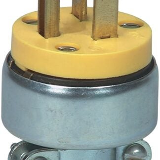 Eaton Wiring Devices 3809-SP Electrical Plug, 2 -Pole, 15 A, 250 V, NEMA: NEMA 5-15P, Yellow