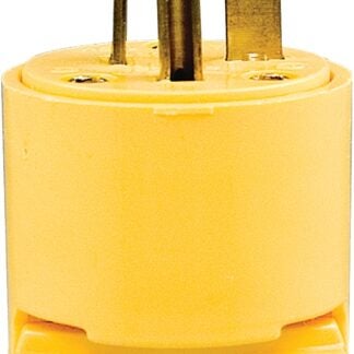 Eaton Wiring Devices 4409-BOX Electrical Plug, 2 -Pole, 20 A, 125 V, NEMA: NEMA 5-20R, Yellow