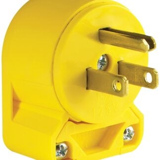 Eaton 4867AN-BOX OG Electrical Plug, 2-Pole, 15 A, 125 V, NEMA: NEMA 5-15P, Yellow