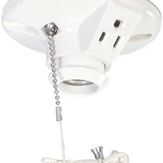 Eaton 667-SP-L Lamp Holder, 250 V, 660 W, Porcelain Housing Material, White