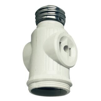 Arrow Hart 715-3W-SP Current Tap, 660 W, 2-Outlet, Light Almond