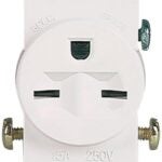 Cooper Industries Commercial Grade, Straight blade Single Receptacle, 2000 V, 4.19 in L x 1.3 in W x 0.82 in D, 15 A