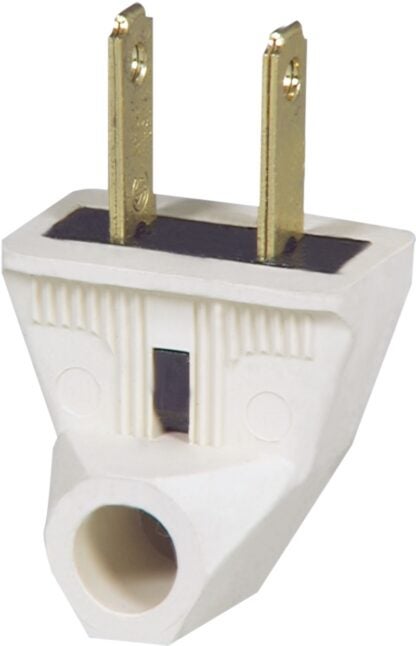 Eaton Wiring Devices 84-6W-BOX Electrical Plug, 2 -Pole, 15 A, 125 V, NEMA: NEMA 1-15, White