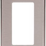 Eaton 93401-SP-L Wallplate, 4-1/2 in L, 2-3/4 in W, 1-Gang, Stainless Steel, Brushed Satin