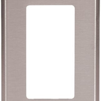 Eaton 93401-SP-L Wallplate, 4-1/2 in L, 2-3/4 in W, 1-Gang, Stainless Steel, Brushed Satin