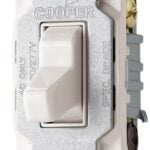 Eaton Wiring Devices CS315W Toggle Switch, 15 A, 120/277 V, 3 -Position, Screw Terminal, Nylon Housing Material