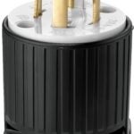 Eaton Wiring Devices L1420P Electrical Plug, 3 -Pole, 20 A, 125/250 V, NEMA: NEMA L14-20, Black/White