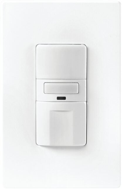 Eaton Wiring Devices OS310U-W-K-L Motion Sensor Switch with Nightlight and LED, 8.3 A, 120 V, 1 -Pole, Motion Sensor