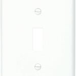 Eaton PJ1W Wallplate, 6 in L, 3-1/2 in W, 1-Gang, Polycarbonate, White, High-Gloss Sells in Quantity of 25