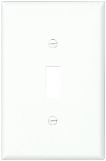 Eaton PJ1W Wallplate, 6 in L, 3-1/2 in W, 1-Gang, Polycarbonate, White, High-Gloss Sells in Quantity of 25