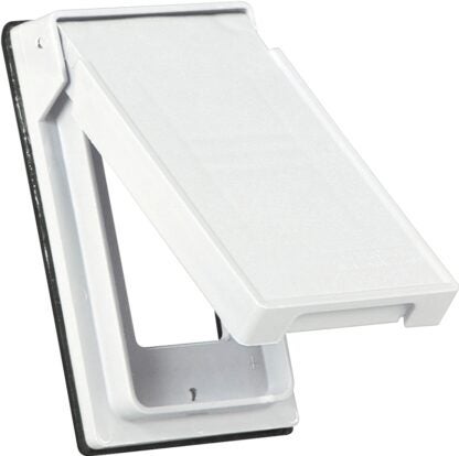 Eaton Wiring Devices S2966W-SP Cover, 4-3/4 in L, 2-61/64 in W, Rectangular, Thermoplastic, White