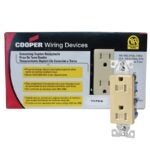 Eaton Wiring Devices TR1107V10 Duplex Receptacle, 2 -Pole, 15 A, 125 V, Push-in, Side Wiring, NEMA: 5-15R, Ivory