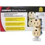 Eaton TR270V10 Duplex Receptacle, 2-Pole, 15 A, 125 VAC, Push, Side Wiring, NEMA: 5-15R, Ivory