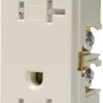 Arrow Hart TR6352 TR6352W-BOX Duplex Receptacle, 2 -Pole, 20 A, 125 V, Back, Side Wiring, NEMA: 5-15R, White