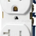 Eaton Wiring Devices TRBR20W-BXSP Duplex Receptacle, 2 -Pole, 20 A, 125 V, Back, Side Wiring, NEMA: 5-20R, White