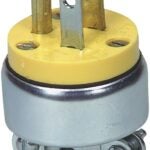 Eaton Wiring Devices WD2867 Electrical Plug, 2 -Pole, 15 A, 125 V, NEMA: NEMA 5-15, Yellow