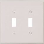 EATON 2149W-BOX Over-Size Wallplate, 2-Gang, Thermoset, White Sells in Quantity of 10