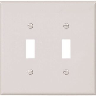 EATON 2149W-BOX Over-Size Wallplate, 2-Gang, Thermoset, White Sells in Quantity of 10