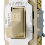 Eaton Wiring Devices CS120V Toggle Switch, 20 A, 120/277 V, Lead Wire Terminal, Nylon Housing Material, Ivory