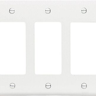 Eaton Wiring Devices PJ263W Wallplate, 4.87 in L, 6-3/4 in W, 3 -Gang, Polycarbonate, White, High-Gloss