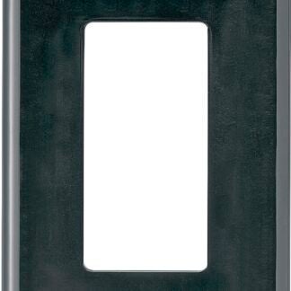 Eaton Wiring Devices PJ26BK Wallplate, 4-7/8 in L, 3-1/8 in W, 1 -Gang, Polycarbonate, Black, High-Gloss