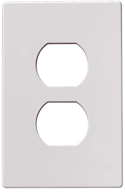 Eaton Wiring Devices PJS8W Wallplate, 4-1/2 in L, 2-3/4 in W, 1 -Gang, Polycarbonate, White, High-Gloss