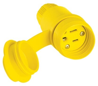 Arrow Hart 15W47 Plug and Connector, 2 -Pole, 15 A, 125 VAC, NEMA: NEMA 5-20P, Yellow