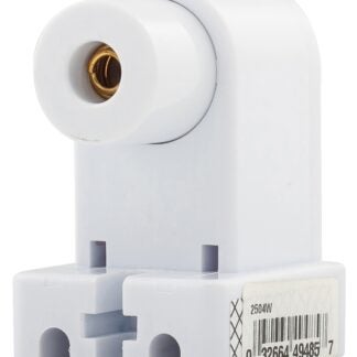 Eaton Wiring Devices 2504W-BOX Lamp Holder, 1000 VAC, 660 W, White Sells in Quantity of 10