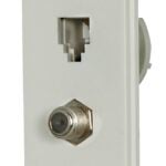 EATON 3562W Wallplate, 1-Gang, Thermoplastic Elastomer, White