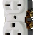 Eaton 826W-BOX Duplex Receptacle Wallplate, 2-Pole, 20 A, 250 V, NEMA: 6-15R, White