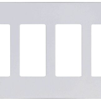 Eaton PJS264W Wallplate, 4-7/8 in L, 8.56 in W, 4-Gang, Polycarbonate, White, High-Gloss