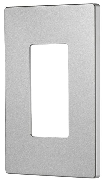 Eaton Cooper Wiring PJS PJS26SG-SP-L Wallplate, 4-7/8 in L, 3-1/8 in W, 1 -Gang, Polycarbonate, Silver Granite Sells in Quantity of 10