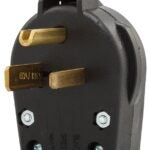 Eaton S41-SP Power Plug, 2-Pole, 30 A, 125 VAC, NEMA: NEMA 5-30P, 5-50P, Black