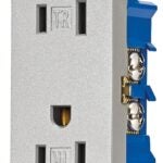 Eaton Wiring Devices TR1107SG-SP-L Duplex Receptacle, 2 -Pole, 15 A, 125 V, Push-in, Side Wiring, NEMA: 5-15R Sells in Quantity of 10