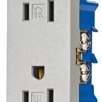 Eaton Wiring Devices TR1107SG-SP-L Duplex Receptacle, 2 -Pole, 15 A, 125 V, Push-in, Side Wiring, NEMA: 5-15R Sells in Quantity of 10