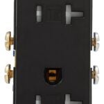 Eaton TR1307BK-BOX Duplex Receptacle Wallplate, 2-Pole, 20 A, 125 V, NEMA: 5-20R, Black Sells in Quantity of 10