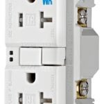 Eaton Wiring Devices TWRSGF20W GFCI Duplex Receptacle, 2 -Pole, 20 A, 125 V, Back, Side Wiring, NEMA: 5-20R, White