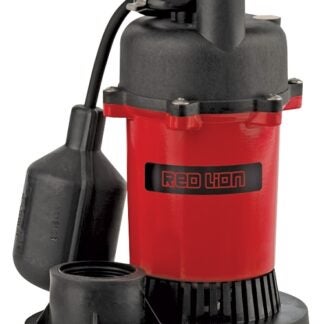 Red Lion 14942740 Sump Pump, 1-Phase, 4.4 A, 115 V, 1/3 hp, 1-1/2 in Outlet, 25 ft Max Head, 3200 gph, Thermoplastic