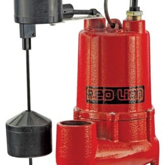 Red Lion 14942747 Sump Pump, 1-Phase, 5.3 A, 115 V, 1/2 hp, 1-1/2 in Outlet, 28 ft Max Head, 4300 gph, Cast Iron