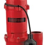 Red Lion 14942748 Sewage Pump, 1-Phase, 9 A, 115 V, 1/2 hp, 2 in Outlet, 22 ft Max Head, 5600 gph, Cast Iron