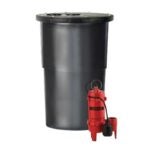 Red Lion 14942749 Sewage Basin System, 9 A, 115 V, 1/2 hp, 22 ft Max Head, 5600 gph, Iron/Plastic