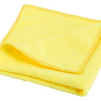 Simple Spaces OG003 Cleaning Cloth, 12 in L, 12 in W, Microfiber, Yellow Sells in Quantity of 12