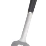 Omaha BBQ-22779-01 BBQ Spatula, 1.5 mm, Stainless Steel Blade, Stainless Steel, Plastic Handle, Straight Handle