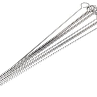 Omaha BBQ-37243B Skewer, 15 in L, Stainless Steel